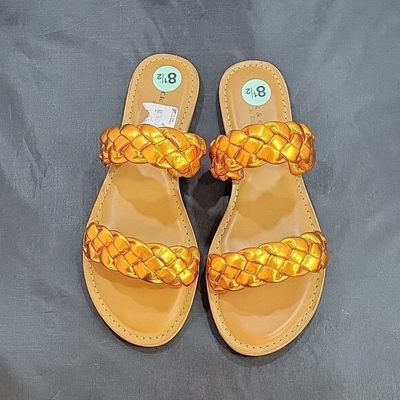 BRAND NEW ROCK&CANDY BRAIDED TWO-BAND SLIDE SANDALS - Picture 2 of 16